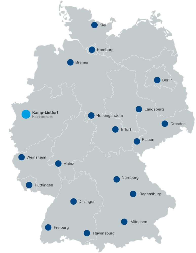 Locations in germany